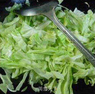 茶树菇炒牛心菜的做法步骤：5