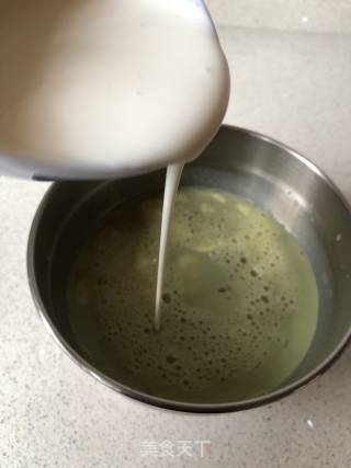 抹茶烤布丁的做法步骤：7