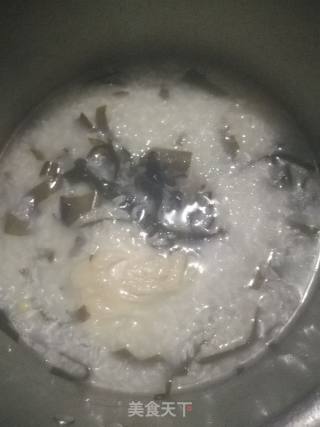 鸡肉海带粥的做法步骤：2