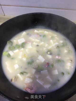 干贝豆腐汤的做法步骤：5