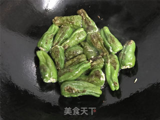 虎皮青椒酿肉的做法步骤：7