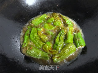虎皮青椒酿肉的做法步骤：8