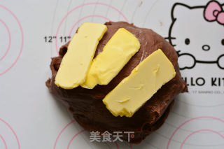 可可麻薯软欧的做法步骤：3