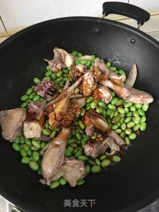 毛豆烧鸡的做法步骤：9