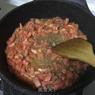 番茄肉末豆腐的做法步骤：8