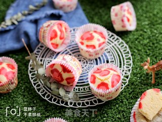 粉色豹纹蒸蛋糕的做法步骤：13