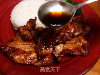 无油版照烧鸡腿饭的做法步骤：8