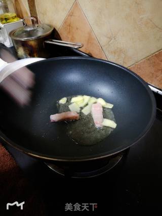 脆肉脘爆炒西兰花的做法步骤：4