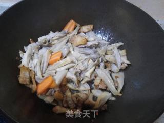 平菇炒肉片的做法步骤：9