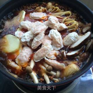 香辣虾饺冒菜的做法步骤：10