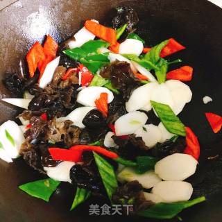 山药小炒的做法步骤：5