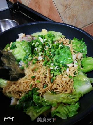 蚝油牛肉蛋炒面的做法步骤：11
