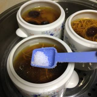 虫草花沙骨汤的做法步骤：11