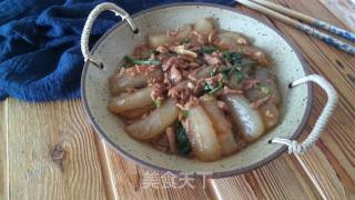 香菜肉丝炒凉粉的做法步骤：13