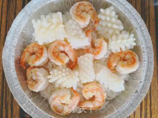 咖喱海鲜焗饭的做法步骤：6