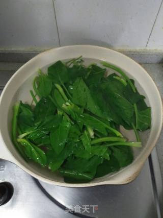 家常糖醋菠菜的做法步骤：3