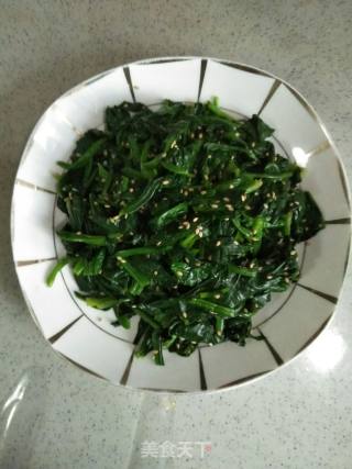家常糖醋菠菜的做法步骤：9