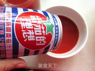 番茄汁双色果冻的做法步骤：2