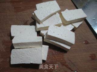 面筋老豆腐烧圆白菜的做法步骤：3