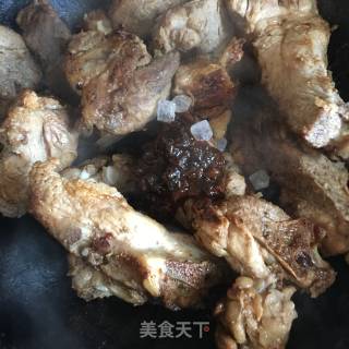 排骨烧干豆角的做法步骤：7