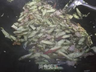 秋葵炒肉的做法步骤：10