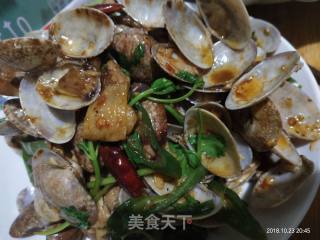 辣炒花蛤的做法步骤：2