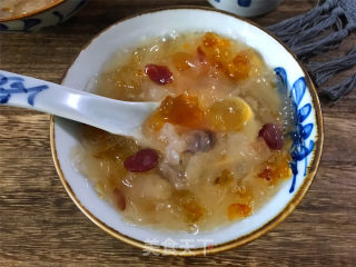 蔓越莓桃胶银耳羹的做法步骤：7