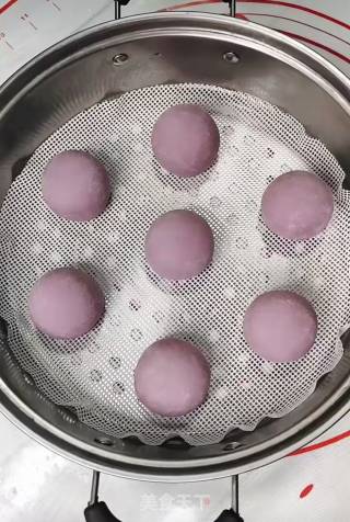 紫薯馒头的做法步骤：7
