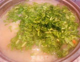扇贝茼蒿胡萝卜米粥#粥#的做法步骤：10