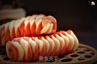 双色螺纹花卷的做法步骤：12