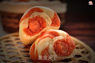 双色螺纹花卷的做法步骤：13