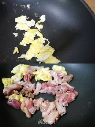 水鸭鸡蛋炒青菠的做法步骤：3
