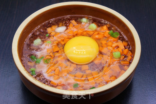 太阳蛋红米蒸饭的做法步骤：7