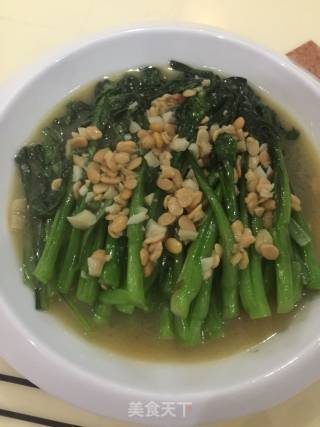 黄豆酱蒜蓉炒菜心的做法步骤：7