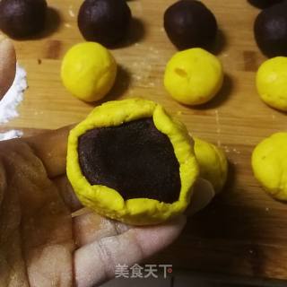 糯米南瓜豆沙糕的做法步骤：8