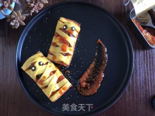 吐司木乃伊 万圣节美食的做法步骤：8