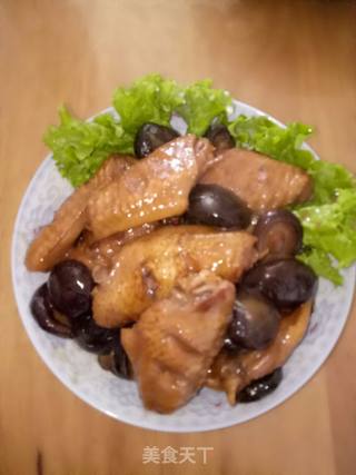 香菇炖鸡翅的做法步骤：6