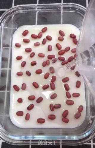 牛奶红豆糕的做法步骤：10