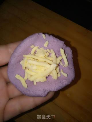 芝士紫薯饼的做法步骤：4