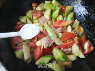 西红柿炒丝瓜的做法步骤：11
