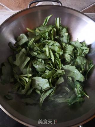 素炒茼蒿的做法步骤：2