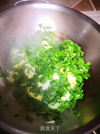 韭菜鸡蛋打卤面的做法步骤：4
