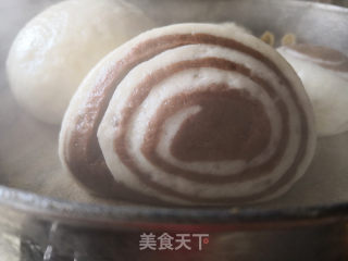 双色刀切馒头的做法步骤：7