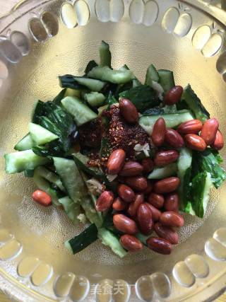 花生豆拌黄瓜的做法步骤：4