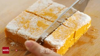 万圣节椰蓉南瓜方块甜点的做法步骤：9