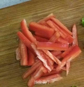 甜椒炒菜心的做法步骤：8