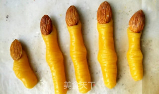 万圣节女巫手指饼干的做法步骤：8