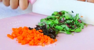 蔬菜蛋蒸肉的做法步骤：3