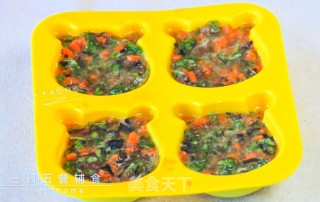 蔬菜蛋蒸肉的做法步骤：6