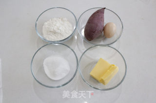 紫薯曲奇的做法步骤：1